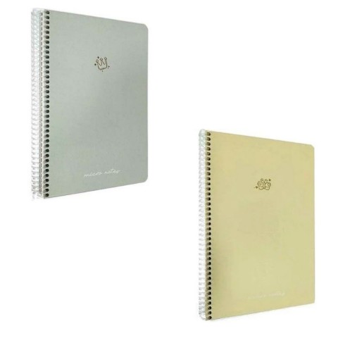 Gıpta Micro Notes Spiralli Sert Kapak 100 Yaprak 17*24 Kareli Defter - 2 Li