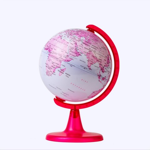 Globe Fiziki Ø 15cm Pembe Küre 43152