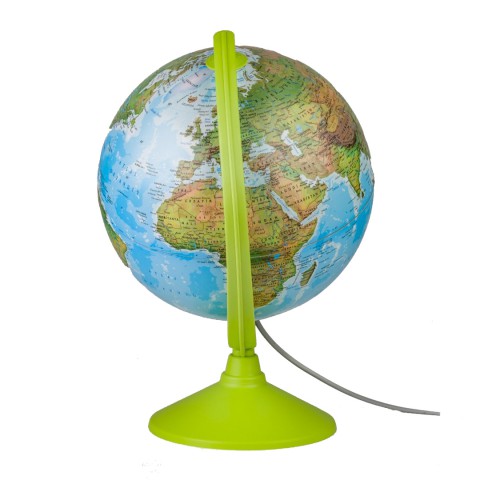 Globe Işıklı Yeşil Fiziki Küre 30 cm (Fiziki+Siyasi) 41301