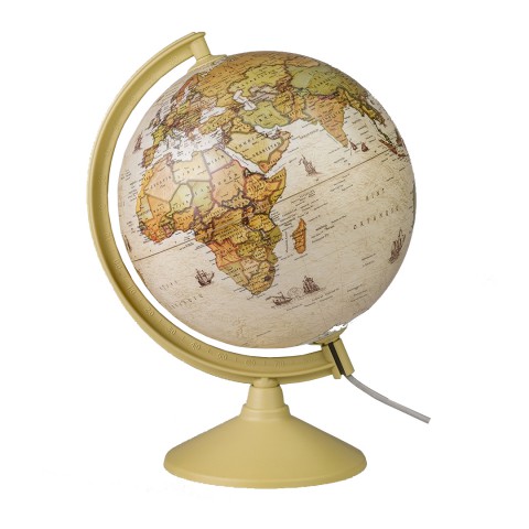 Globe Ø 30cm Antik Küre / Işıklı