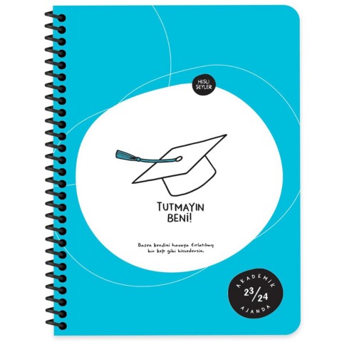 Hisli Şeyler A5 Spiralli Akademik Ajanda - Tutmayın