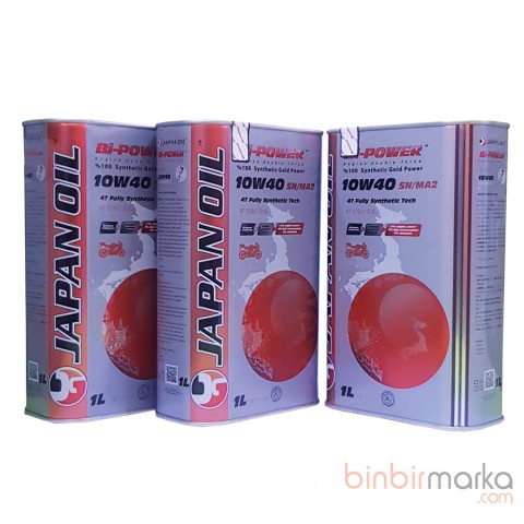 Japan Oil 10W40 Tam Sentetik (Orange) Motosiklet Yağı 3 lt ( Ü:2022)