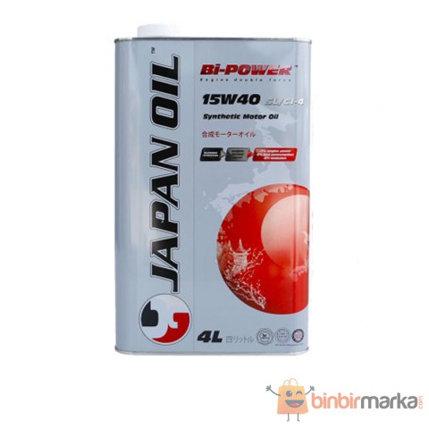 Japan Oil Bi Power 15W40 SL-CI-4- 4 Lt (Üretim: 2023)
