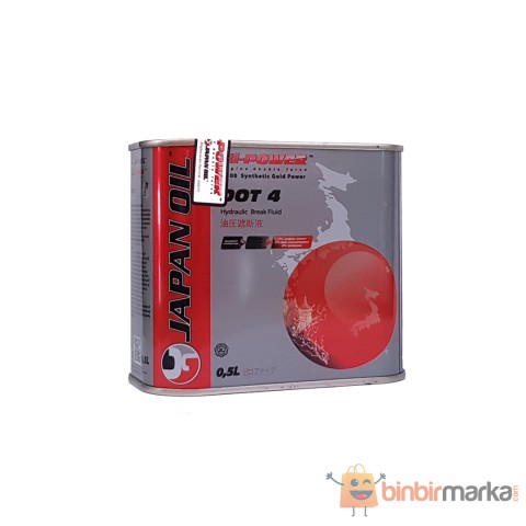 Japan Oil Bi-Power DOT 4 Plus Fren Hidroliği 500 ml (Ü:2022)