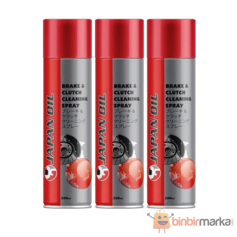 Japan Oil Fren Balata Temizleyici Sprey 500 Ml 3lü set