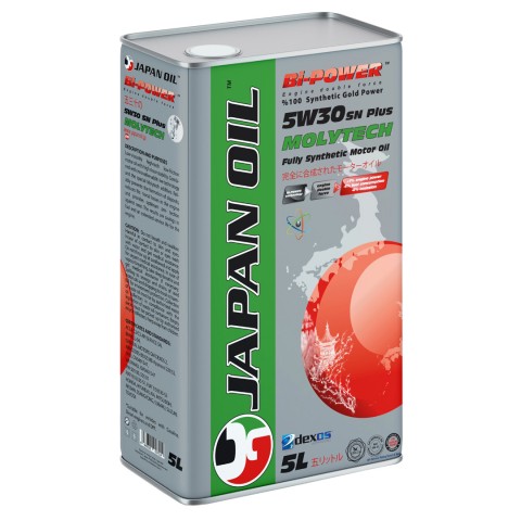 Japan Oil Molytech SN+ Plus Tam Sentetik 5W30 5Lt (Ü:2024)