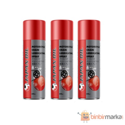 Japan Oil Zincir Yağlama Spreyi 400 ml 3 lü Set