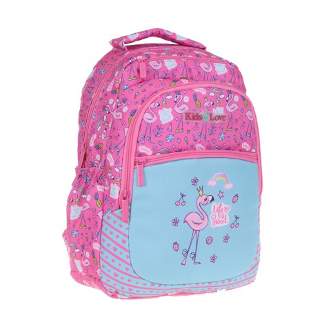 Kaukko Kids&Love Sırt Çantası Paterned Flamıngo L5107