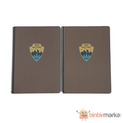 Keskin Color 80 Yaprak Outdoor 21*29.7 Çizgili + Kareli Defter 1