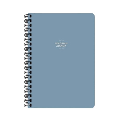 Keskin Color Spiralli Akademik Ajanda A5 15 cm x 21 cm Mavi