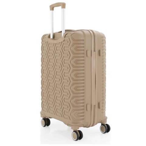 MÇS Üçlü Polipropilen Valiz Seti V377 - Şampanya