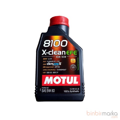 Motul 8100 Xclean Efe 5W-30 1Lt (Üretim:2022)