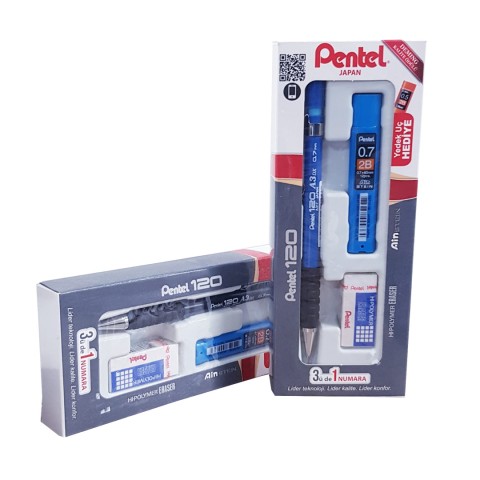 Pentel A317 Kalem 0.7mm+Uç+Silgi Seti 2 Li