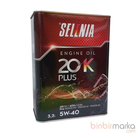 Petronas Selenia 20 K Plus 5W40 A3/B4 3,2 Lt (Ü:2022)