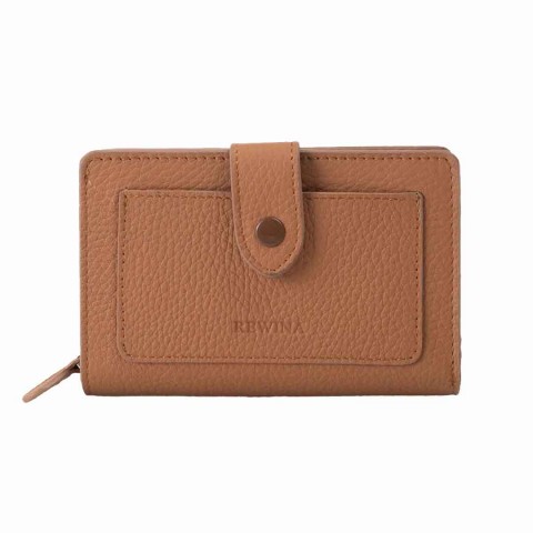 REWİNA 9729 Hakiki Deri BayanCüzdan Portföy Kahve