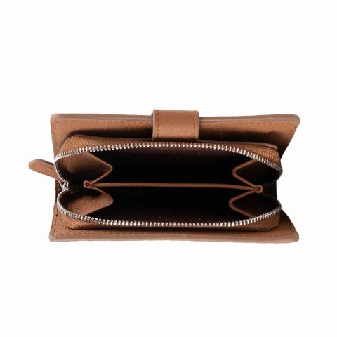 REWİNA 9729 Hakiki Deri BayanCüzdan Portföy Kahve