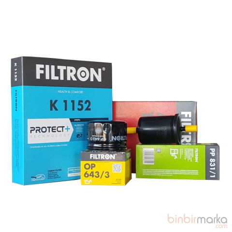Renault Clio 3 1,4 - 1,6 16V KM4 Filtron Bakım Seti