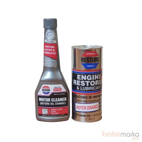 Restore Motor Onarıcı 400 ml + Restore Motor İç Temizleme 250 ml