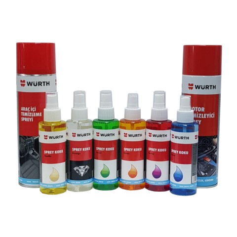 Würth Motor Temizleme + Araç iç Temizleme + Sprey Set