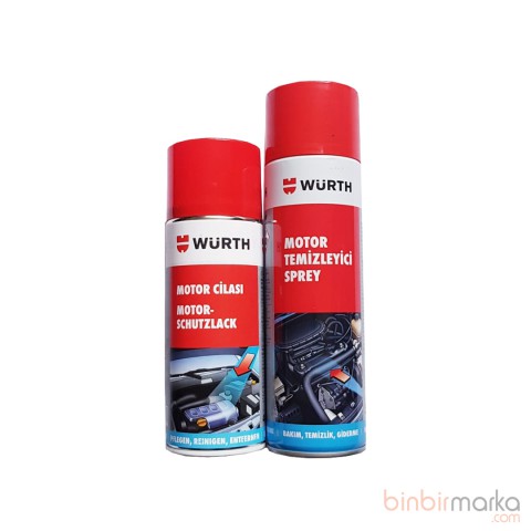 Würth motor cilası 400 ml + motor temizleme spreyi 500 ml